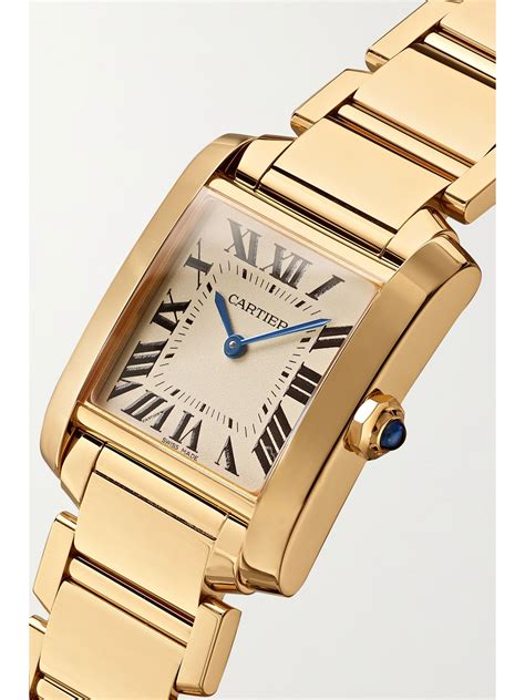 cartier tank gold women.